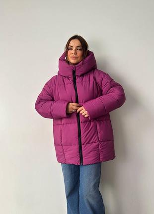 Жіноча тепла зимова куртка оверсайз,женская зимняя куртка тёплая,тепла,пуховик,пуффер,пуфер
