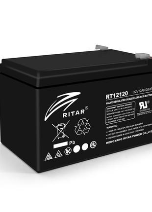 Акумуляторна батарея agm ritar rt12120b, black case, 12v 12.0ah (151х98х 95 (101) ) q4