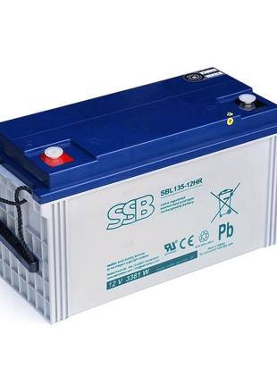 Акумуляторна батарея ssb agm sbl135-12hr 12 v 120 ah (406 x 174 x 215), 34 kg white