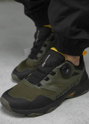 Чоловічі кросівки gore-tex grey/olive a2897-5