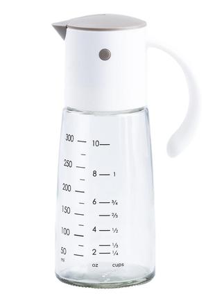 Бутылка для масла 300 мл с носиком и мерной шкалой &bull; бутылка дозатор для масла и уксуса