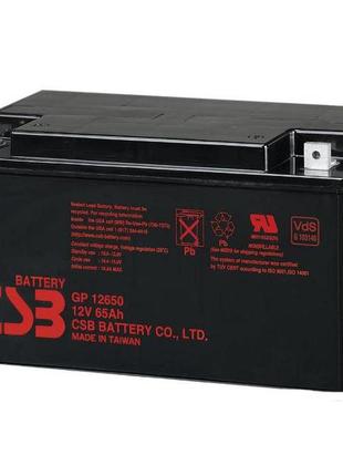 Акумуляторна батарея csb gp12650, 12v 65ah (350х166х174мм), q1