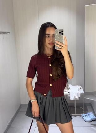 H&m кардиган бордовый бургунди