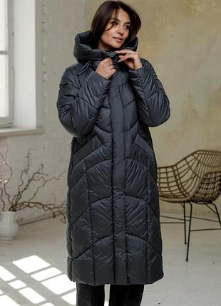 Зимовий пуховик подовжений. є в різних кольорах