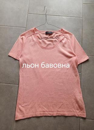 Очаровательная футболка с льном