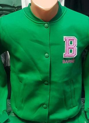 Бомбер на флисе для девочки на рост от 146 до 170