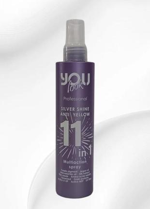 Мультиспрей миттєвої дії для блондинок 11 в 1 you look professional multiaction spray 11 in 1