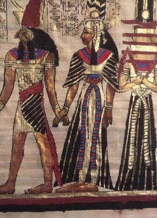 Картина в рамке из египта на папирусе 38см на 31см