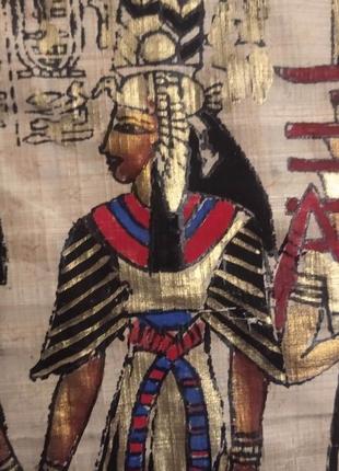 Картина в рамке из египта на папирусе 38см на 31см