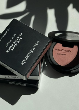 Минеральные румяна bareminerals gen nude powder blush - call my blush