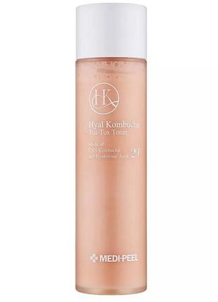 Тонер с комбучой и гиалуроновой кислотой medi-peel hyal kombucha tea-tox toner