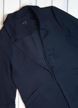 💥1+1=3 базовый темно-синий женский пиджак жакет блейзер new look, размер 44 - 462 фото