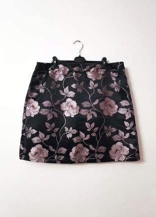 Новая юбка атлас жаккард р 52-54