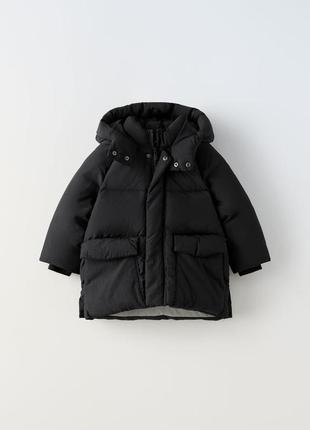 Водоотталкивающий пуховик, куртка от бренда zara