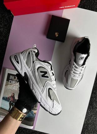 Женские кроссовки new balance 530 white black