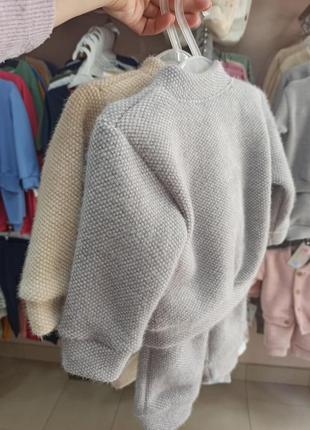 Костюм ангоровая вязка 68.74,80,86