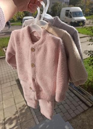 Костюм ангоровая вязка 68.74,80,86