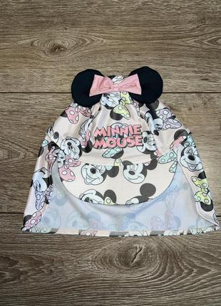Купальная кепка на девочку minnie mouse на 5-7роков