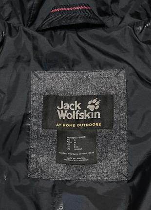 Куртка jack wolfskin down jacket пухова/пуховик з міховим капюшоном/коміром парка 8