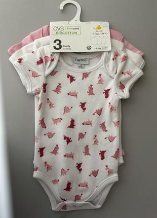 Бодик для девочки 1-3 месяца (56). набор бодиков.