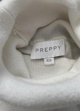 Preppy. свитер белый 66% вискоза р s/м