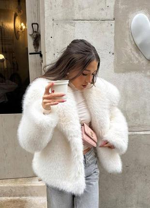 Эко шубка в стиле zara