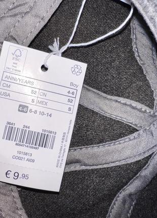 ✔️кепка теплая для мальчика темно серого цвета/на размер: 4-6 лет3 фото