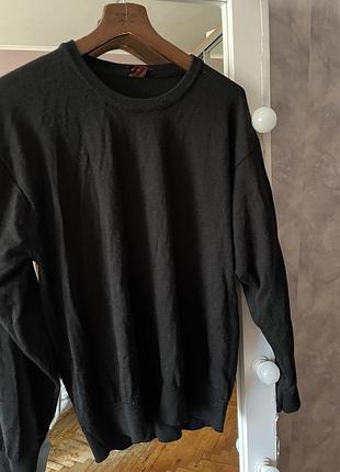 Черный базовый свитер