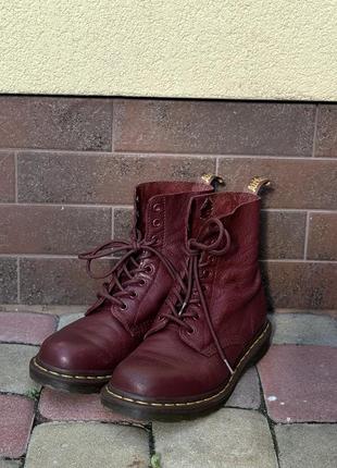 Черевики dr. martens 1460 cherry red smoot