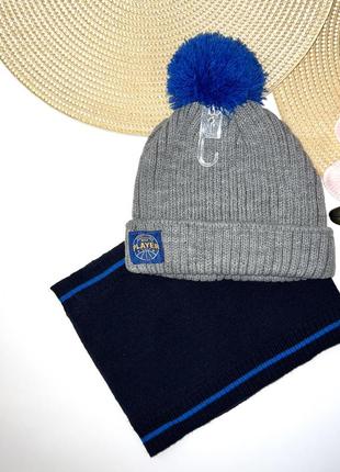 Шапка + хомут размер: 6-8 лет