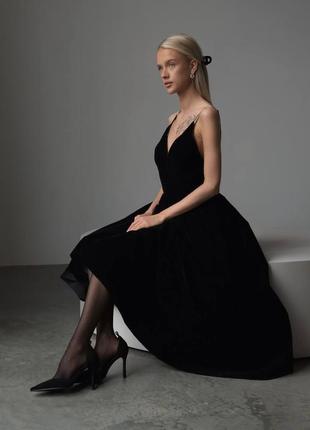 Красива оксамитова сукня sb-448