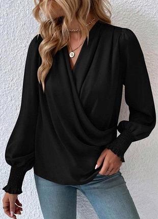 Блуза с имитацией запаха shein xl
