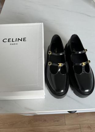 Лофери в стилі celine 38 розмір, шкіряні лофери