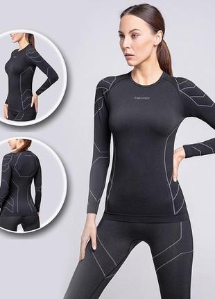 Термобелье женское spaio rapid womens set black/grey 48620