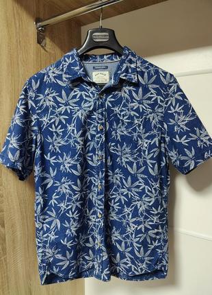 100% бавовна / пляжна літня сорочка з коротким рукавом