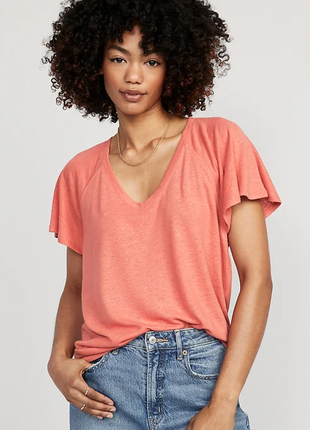 Женская футболка туника из смеси льна old navy