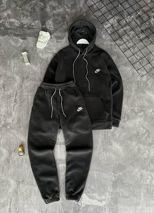 Качественный теплый оверсайз костюм nike/найк/унисекс