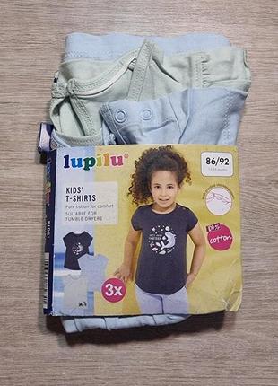 Трикотажна футболка для дівчинки lupilu 86/922 фото