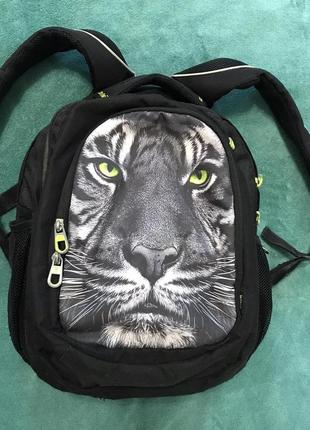 Рюкзак kite оригінал із тигром tiger чорний шкільний