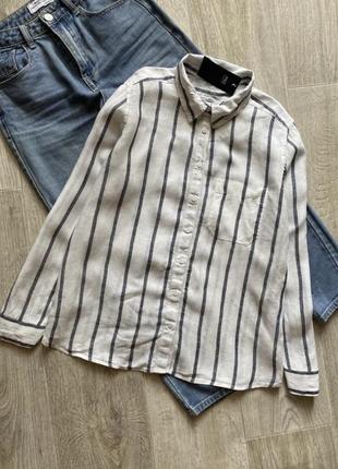 Женская льняная рубашка, лляна сорочка, льняная рубашка свободного кроя, блузка, блуза2 фото