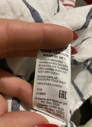 Женская льняная рубашка, лляна сорочка, льняная рубашка свободного кроя, блузка, блуза5 фото