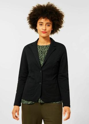 Новий однотонний класичний піджак із бавовни street one s/m
