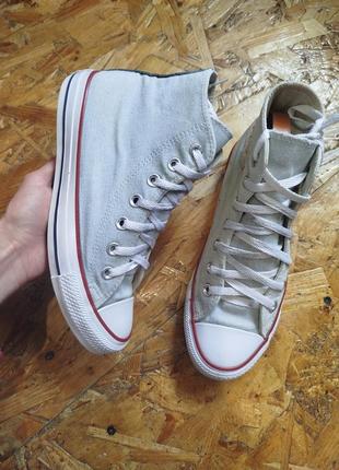 Джинсовые высокие кеды кеды converse