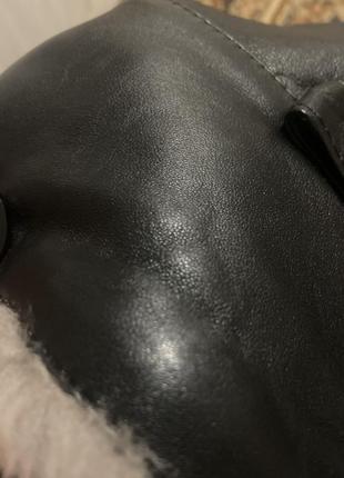 Новая кожаная натуральная дубленка