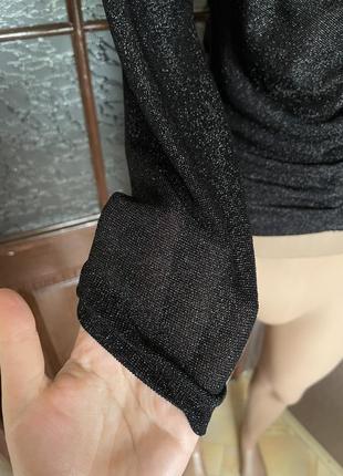 Полупрозрачная блестящая кофта3 фото