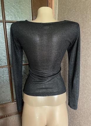 Полупрозрачная блестящая кофта4 фото