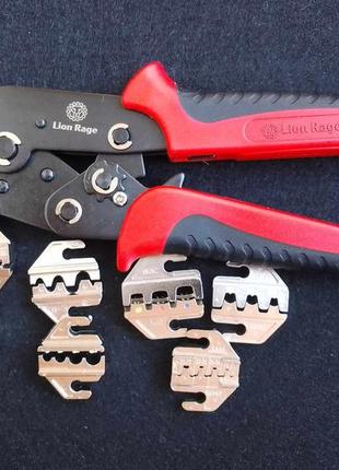 Клещи обжимные + 8 матриц