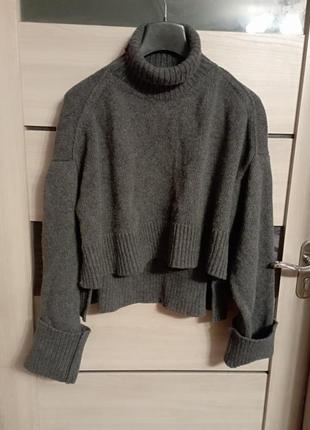 ❤️шерсть+кашемір теплий светр zara оверсайз