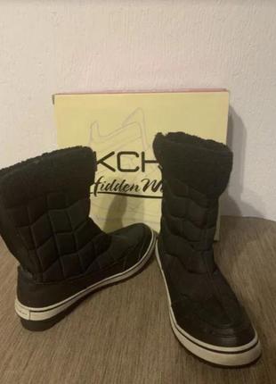 Skecher, ботинки, сапоги, непромокаемые, теплые, легкие, 39,40-41 зима-снег