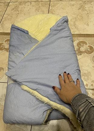 Конверт для малыша из овчины